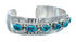 Native American Navajo Turquoise Sterling Silver Cuff Bracelet JX130579